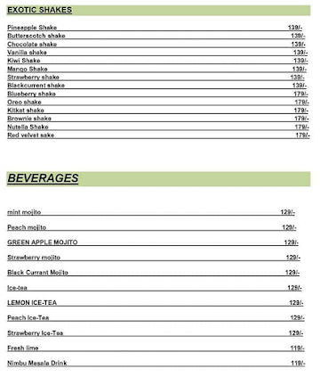 Baba Biryani menu 