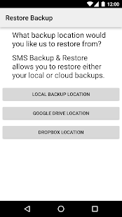 SMS Backup & Restore Screenshot