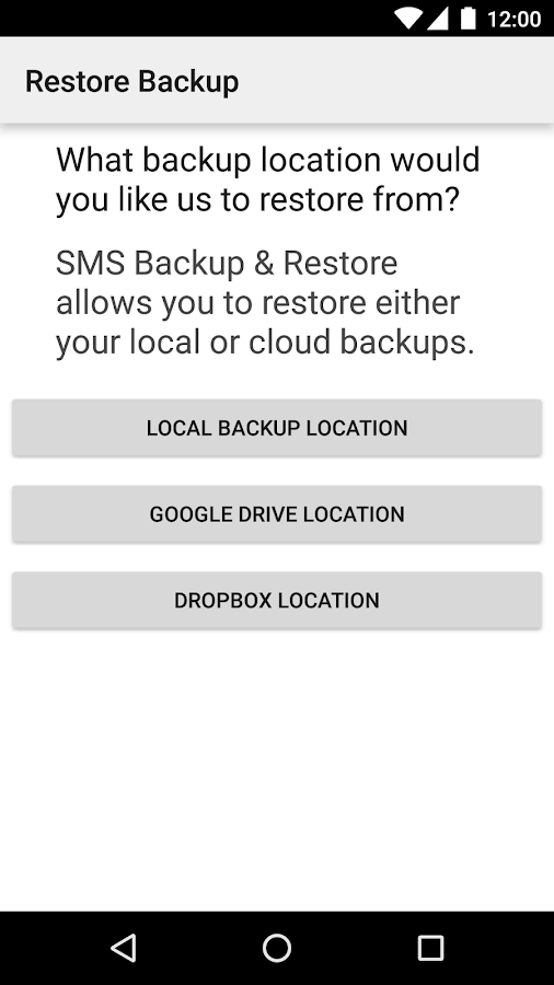    SMS Backup & Restore- screenshot  