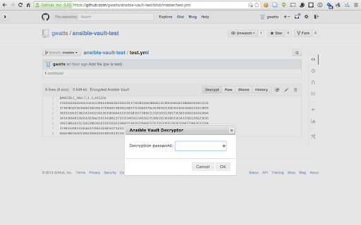 Ansible Vault Decryptor