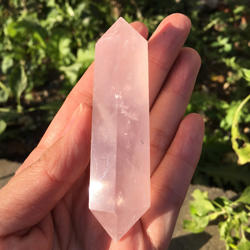 Title 3, Raw Stone Polished Natural Powder Crystal Doubl...