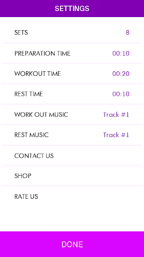 TABATA timer, HIIT timer with music Lite