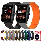 Dây Đeo Silicon 20Mm Từ Tính Cho Đồng Hồ Thông Minh Xiaomi Huami Amazfit Bip U Pro Gts 3 Bip S Gts 2 Mini Gtr 42Mm