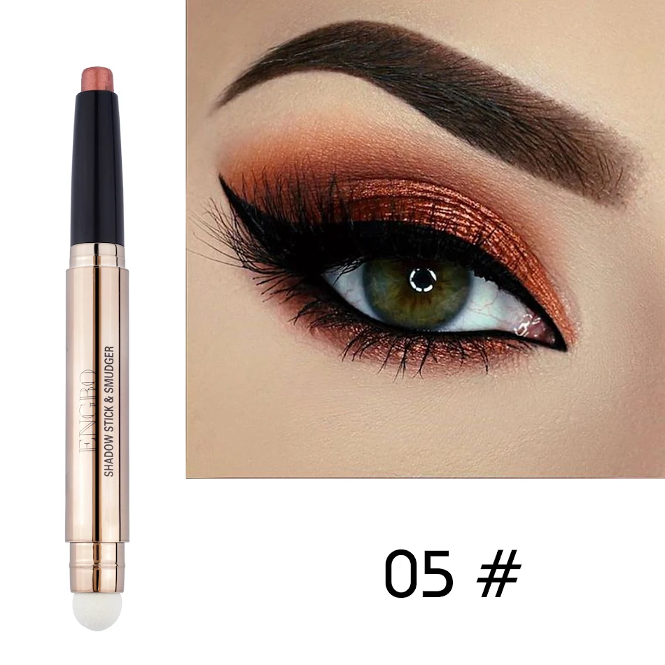 Dubbelzijdige monochrome niet-vegende oogschaduwpotlood. Gemakkelijke applicatie, langdurig effect. Perfect voor diverse ooglooks, de hele dag door.