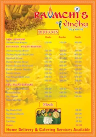 Ravmchis Vindhu menu 1