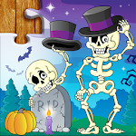 Cover Image of Tải xuống Câu đố ghép hình Halloween dành cho trẻ em 24.0 APK