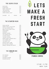 Panda Bros menu 2