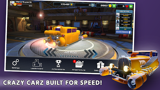 Rocket Carz Racing - Never Stop Screenshot