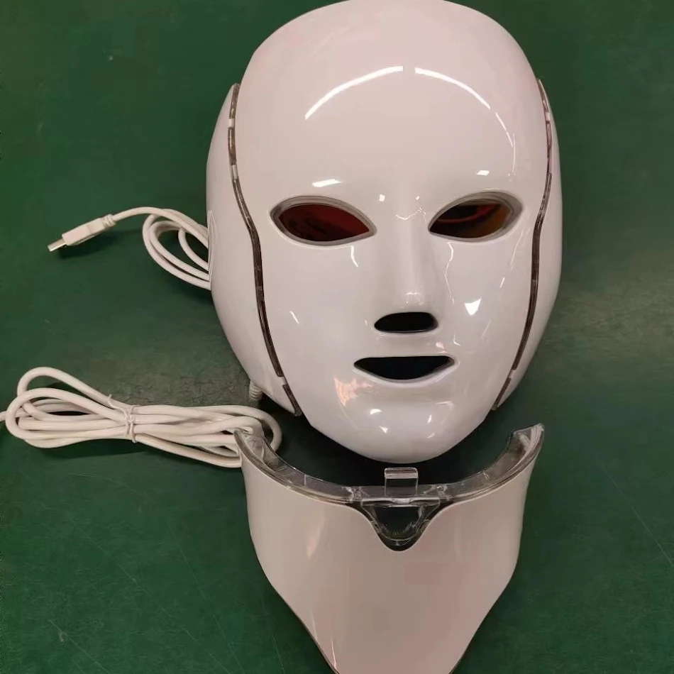 Máscara LED Photon Rejuvenecimiento para Cuello Reduce arrugas, mejora la elasticidad y tono de la piel, rejuveneciendo visiblemente tu cuello con terapia de luz.