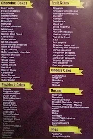 Cakers And Cakers menu 4