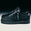 louis vuitton x nike "air force 1" by virgil abloh - black / black - anthracite