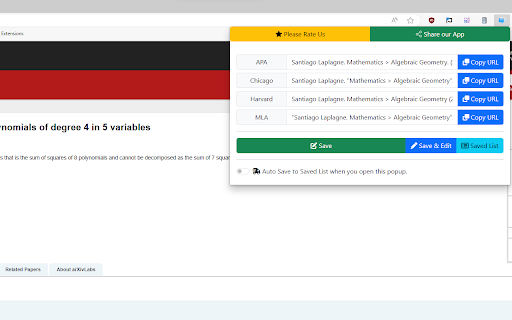 Citation Generator for Google Docs™️ Preview 1