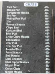 Bangarpete Bites menu 1