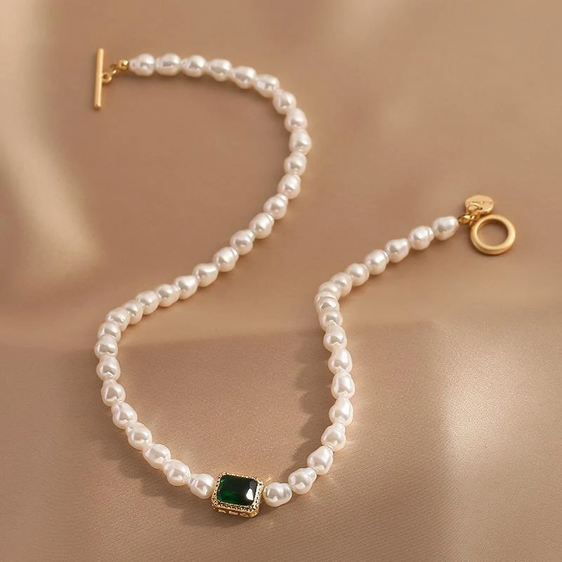 Vintage elegante damesketting, hoogwaardige ketting voor sleutelbeen, prachtig en verfijnd sieraad dat uw look compleet maakt.