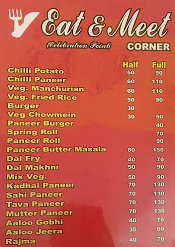 Eat & Meet Corner menu 