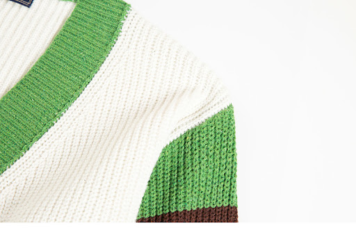Title 3, Loose Contrast Color Woolen Cardigan Jacket for...