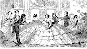 ‘A Splendid Spread’, satire on an early inflatable (air tube) version of the crinoline by George Cruikshank, from The Comic Almanack, 1850. (Crinolines did not actually come into wide use until a few years later.) 