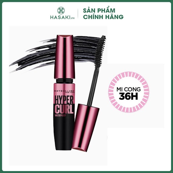 Mascara Làm Cong Và Dày Mi Maybelline Volum' Express Hyper Curl - 9.2Ml - Hasaki - Sản Phẩm Chính Hãng