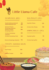Little Llama menu 1