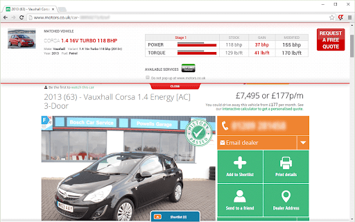 Celtic Tuning Vehicle Stats