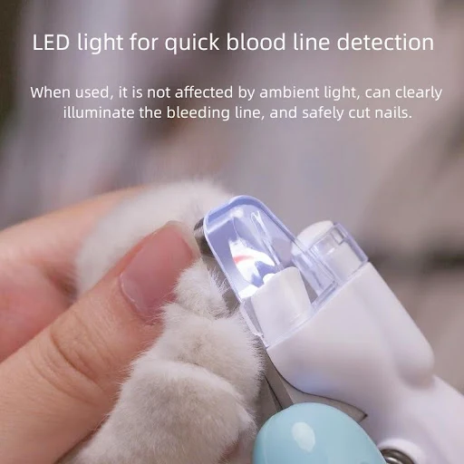 Professional Pet Nail Clippers with Led Light Pet Claw Grooming Scissors for Dogs Cats Small Animals Paw Nail Trimmer Pe