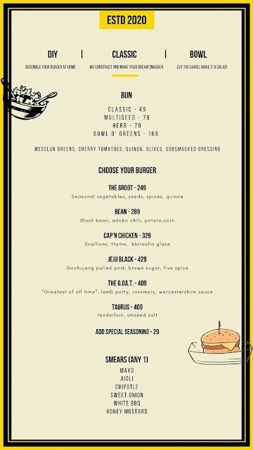 Gobsmackers menu 