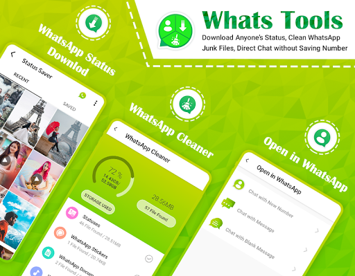WhatsTools Status Saver  Direct Chat for WhatsApp