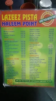 Lazeez Pista Haleem Point menu 2