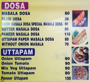 Shri Ganesh South Indian Cafe menu 