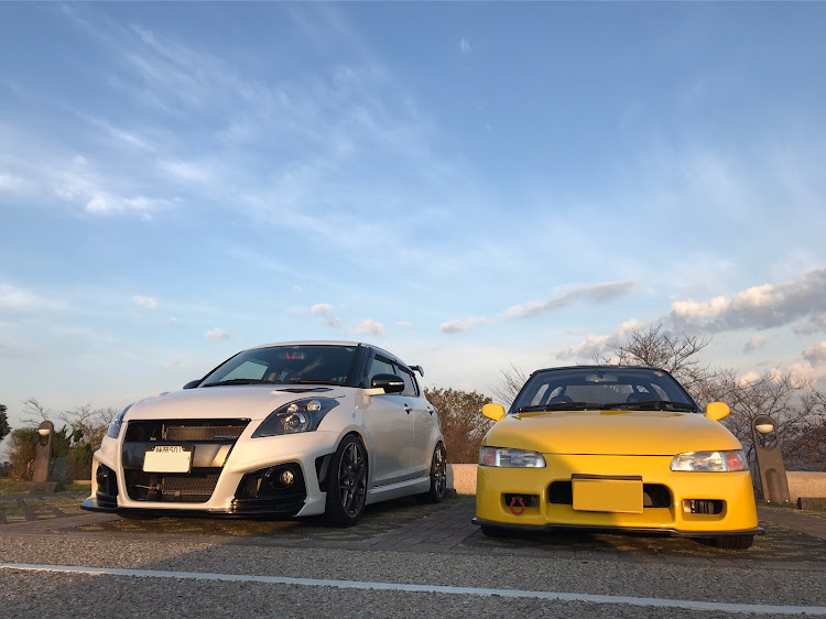 ビートのドライブ・スイフトスポーツ・朝のご挨拶・日本平にてに関するカスタム事例の投稿画像2枚目
