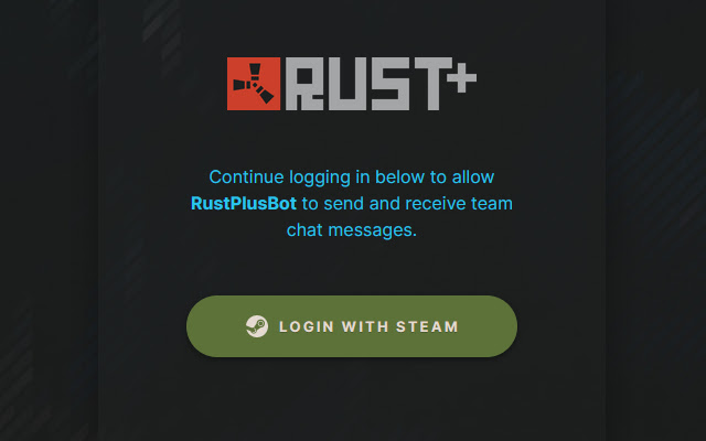 RustPlusBot chrome extension