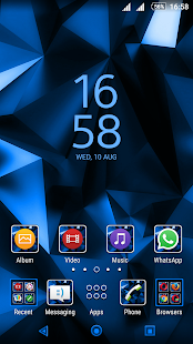 Dazzler Blue Xperien Theme - náhled