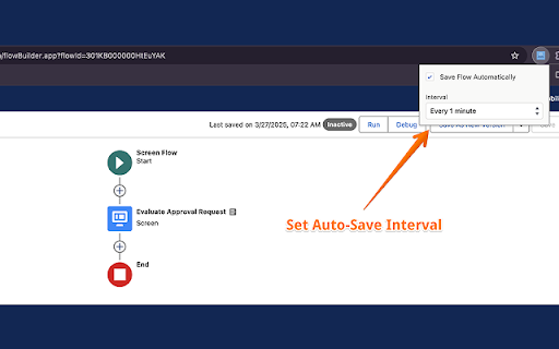 Salesforce Flow Autosaver