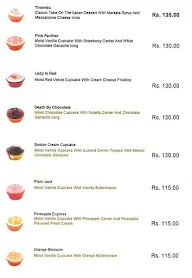 The Cupcake Company menu 3