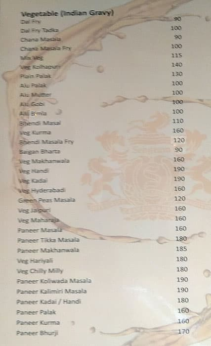 Geeta Restaurant & Bar menu 