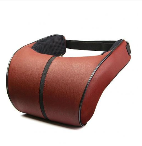 Title 1, Leather Car Headrest Pillow Provides neck and h...