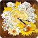 Daisy Sun Flower Clock Widget icon