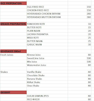 Sector 8C Rasoi menu 3