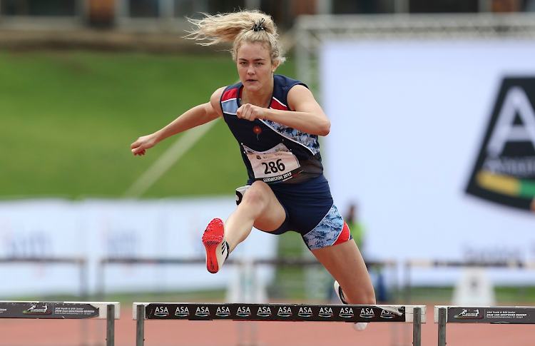 Hurdler Zeney van der Walt. File photo