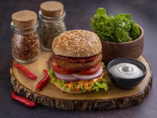 Maxican Salsa Paneer Burger