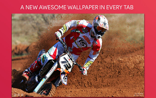 Motocross Wallpaper HD Custom New Tab