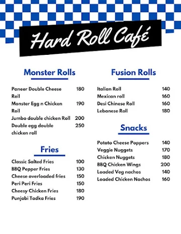 Hard Roll Cafe menu 