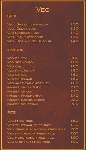 Talhas Express menu 