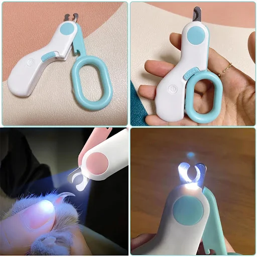 Professional Pet Nail Clipper LED Light Pet Nail Clipper Claw Grooming Scissors for Small Dogs Cats Scissors Dog Accesso