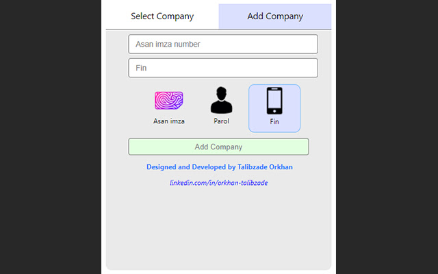 E-tax Password Keeper