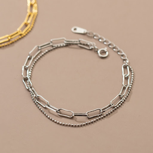 Title 5, Double Layer Oval Interlocking Geometric Hand J...