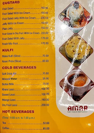 Amar Bar and Restaurant menu 4