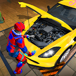 Cover Image of Download Superhero Car Mechanic:Best Robot Games 1.0 APK