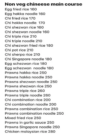 Chopstickzz menu 