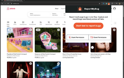 ReportMyBug - Report multi-page bugs in one flow Preview 2